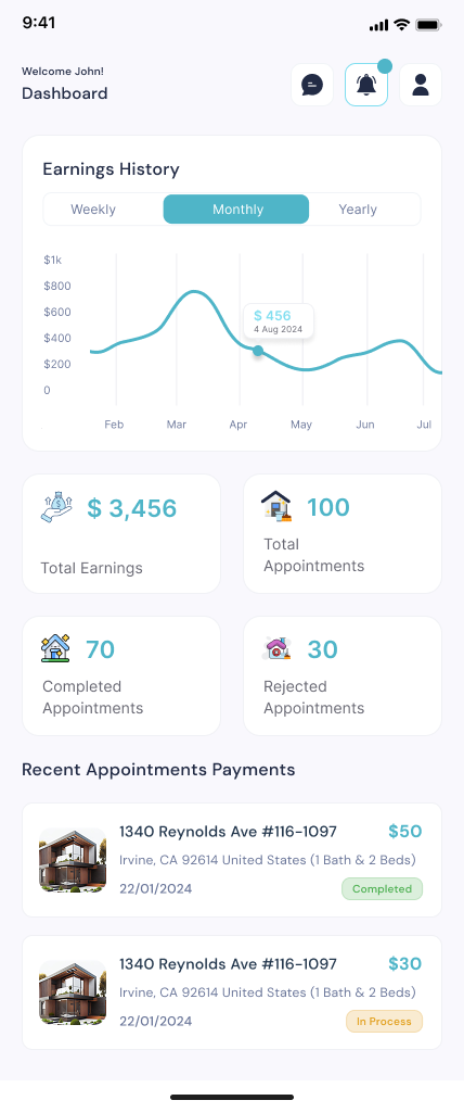 HostMaid mobile app